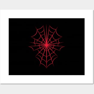 SpiderWeb Red Ver Posters and Art